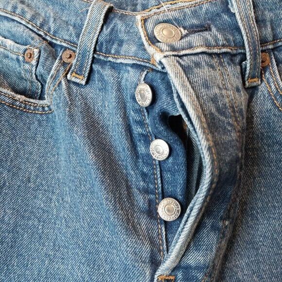Levi's Jeans Wedgie Big E‎ Buttonfly Women's Blue Denim Pants Size 29 - Picture 4 of 9